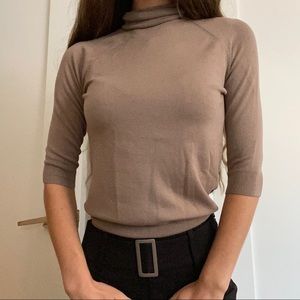 NWT taupe turtleneck